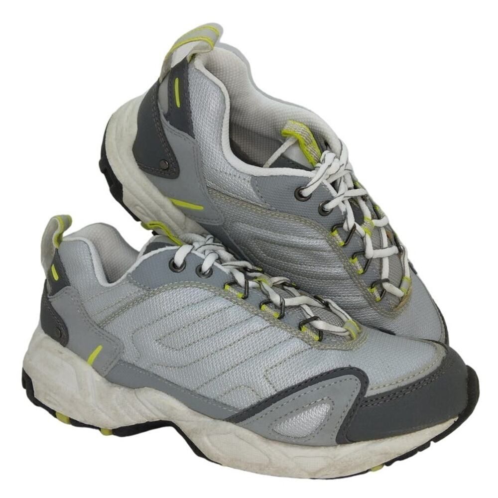 CROSS TREKKERS Womens Gray & Silver Athletic Sneakers - Size: 7 1/2